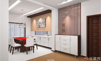 某三居室住宅裝修設(shè)計(jì)CAD施工圖及效果圖展示